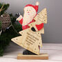Personalised Santa Wooden Decoration, thumbnail 1 of 4