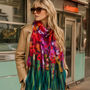 Abstract Colourful Poppy Scarf Gift For Women Birthday Gift For Friend, thumbnail 1 of 8