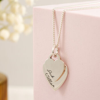 Heart Tags Personalised Name Necklace, 3 of 10