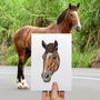 Personalised Horse Lover Face Portrait Print, thumbnail 3 of 11