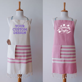 Personalised Cotton Apron, Tea Towel, Gift For Her, 8 of 12