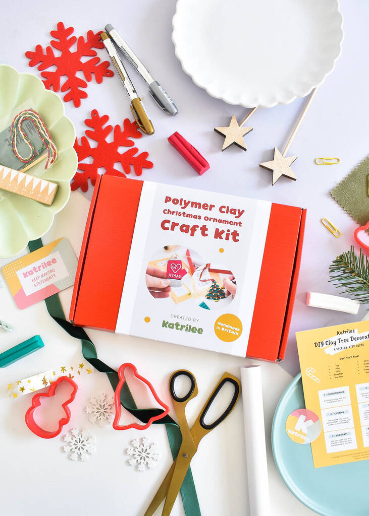 Make Your Own Clay Christmas Ornament Craft Kit, 1 of 5