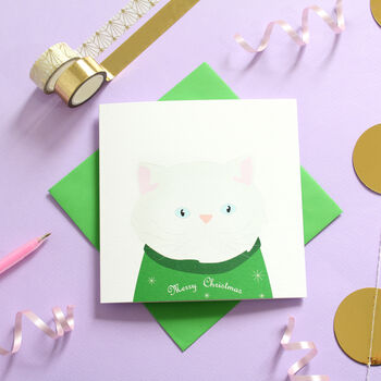 Christmas Cat Card, Multiple Breed Options, 9 of 12