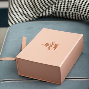 Rose Gold Mother's Day Foil Embossed Gift Box, 5 of 10