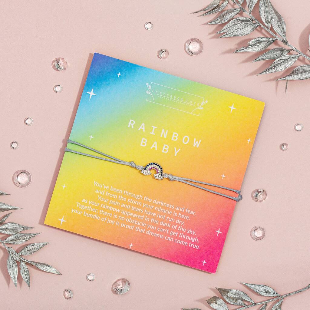 Rainbow Baby Bracelet By Letterbox Love | Notonthehighstreet.com