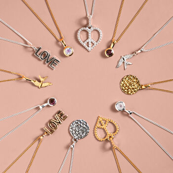 Love Rocks Sterling Silver / Gold Plated Birthstone Necklace, 6 of 9