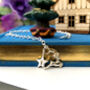 Personalised Sterling Silver Reindeer And Initial Star Bracelet, thumbnail 1 of 11