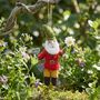 Handmade Felt Gilbert Garden Gnome Hanging Decoration, thumbnail 1 of 3
