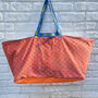 Vintage Ikea Bag Flowery Cotton And Peach Corduroy, thumbnail 7 of 7