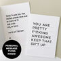 You Are Awesome Birthday Card, thumbnail 3 of 11