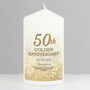 Personalised 50th Golden Anniversary Candle, thumbnail 2 of 4