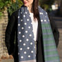 Personalised Dots And Stripes Classic Scarf, thumbnail 5 of 8