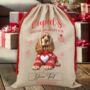 Personalised Dog Valentine Love Heart Sack, thumbnail 7 of 12