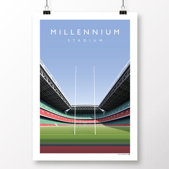 Millennium Stadium Wales Rugby Poster, 4 of 8
