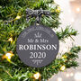 Personalised First Christmas As Mr And Mrs Bauble, thumbnail 7 of 10