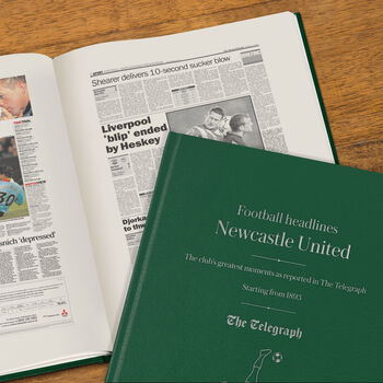 Newcastle Personalised Football Telegraph Book, 5 of 12