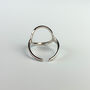 Sterling Silver Geometric Adjustable Rings, thumbnail 6 of 6