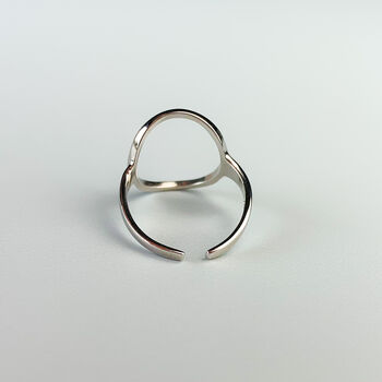 Sterling Silver Geometric Adjustable Rings, 6 of 6