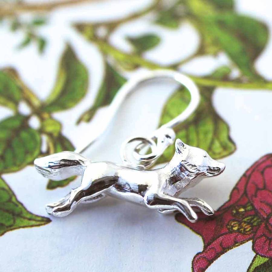 fox earrings by heather scott jewellery