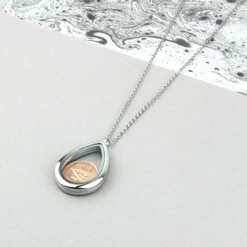 70th/80th Birthday Farthing Locket Necklace, 6 of 12