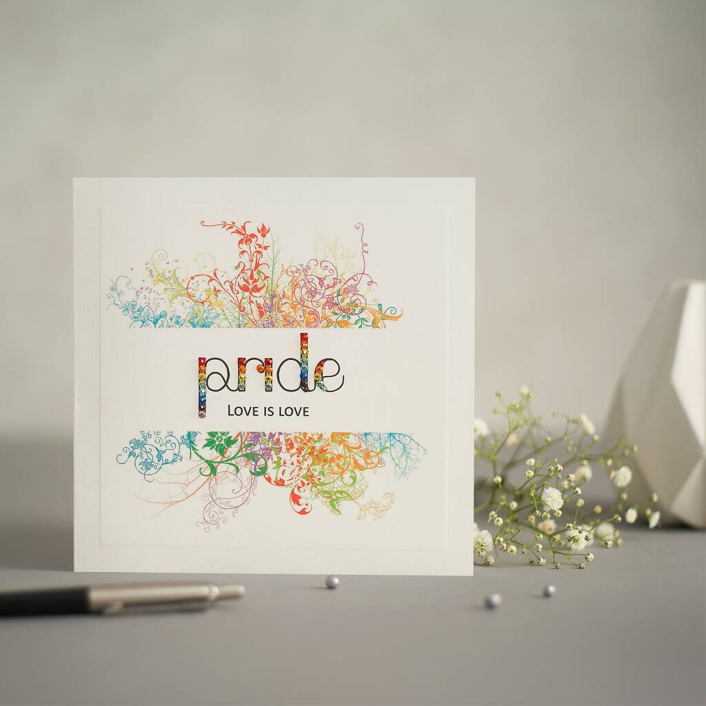 'Love Is Love' Pride Greetings Card