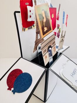 Paris Themed 3D Birthday Card, 3 of 6