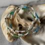 Bali Gold Plated, Green Beaded And Pearl Bracelet, thumbnail 3 of 4