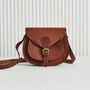 Personalised Vintage Leather Saddle Bag Lifetime Guarantee, thumbnail 3 of 8