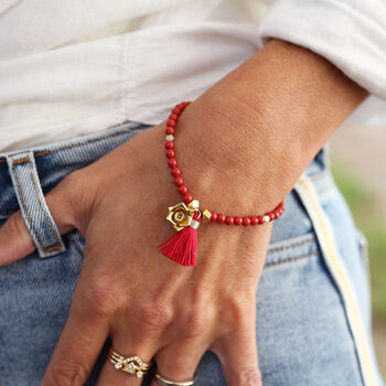 Amalfi Pearl Bracelet With Semi Precious Stones