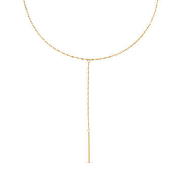 Dainty 14 K Gold Chain Drop Choker Necklace, 2 of 6