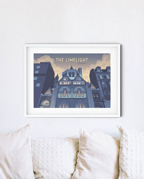 Limelight Club London Travel Poster Art Print, 3 of 8