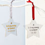 In Loving Memory Foiled Star Decoration, thumbnail 6 of 6
