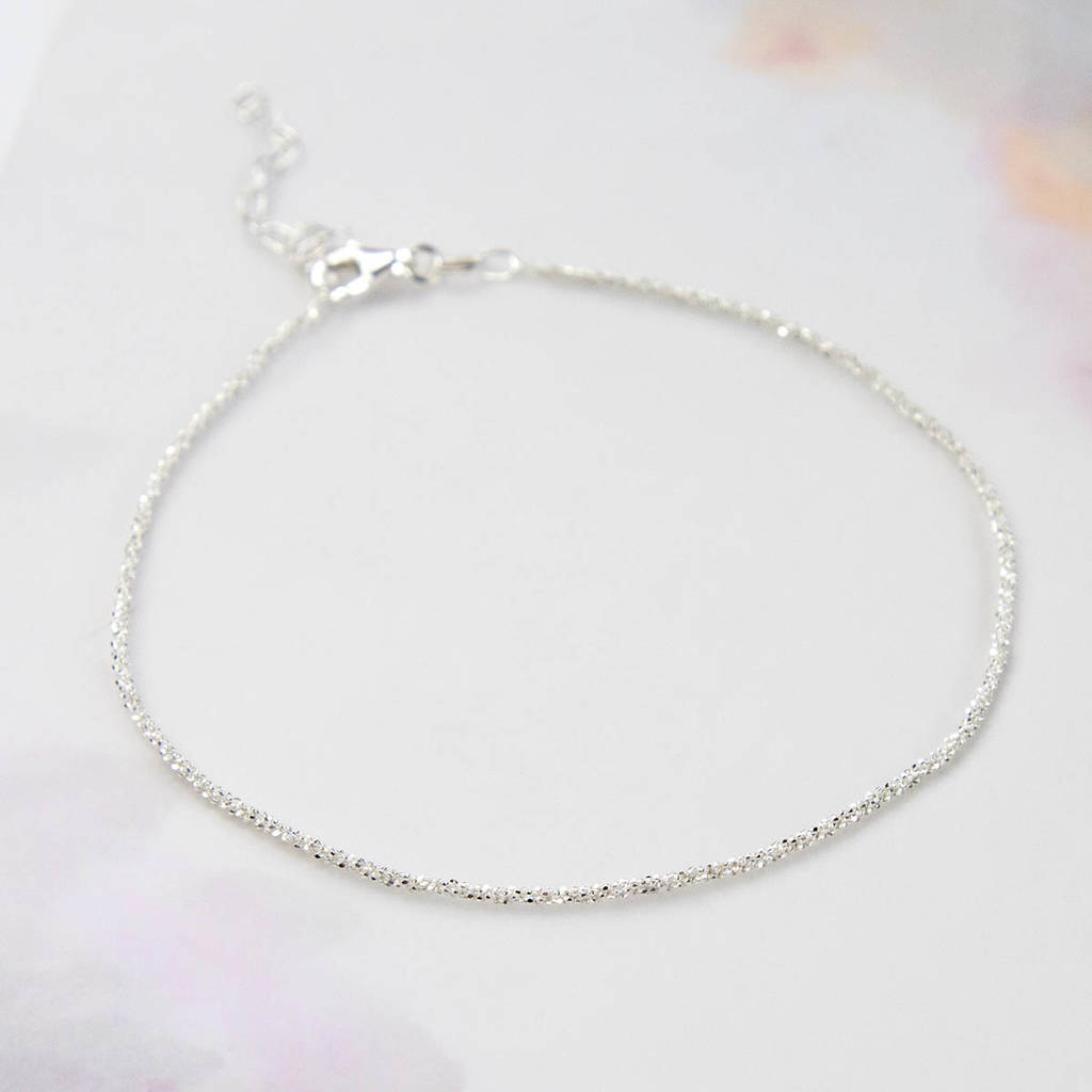 Sterling Silver Margarita Anklet By Martha Jackson Sterling Silver