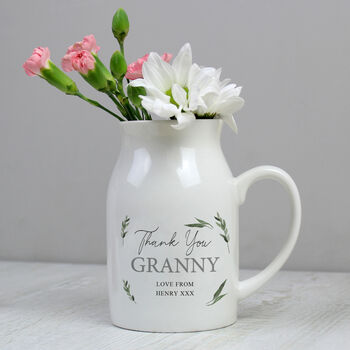 Personalised Flower Pot Jug For Mum Or Grandma, 2 of 2