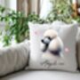 Personalised Poodle Hearts Cushion Cover Gift, thumbnail 1 of 2