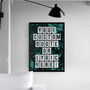 Custom Vintage Style Leaf Print Quote Art, thumbnail 1 of 7