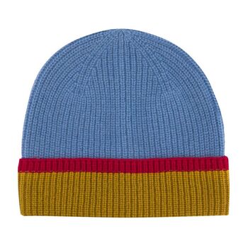 Luxury Beanie Hat In Wool And Cashmere In Multi Colours, 2 of 5