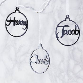 Personalised Bauble Christmas Decoration, 4 of 4