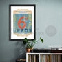 Leeds Ticket To Ride Poster Print, thumbnail 4 of 4