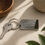 Personalised Stainless Steel Fathers Day Keyring, thumbnail 1 of 6