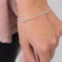 Silver Friendship Knot Bracelet, thumbnail 1 of 10