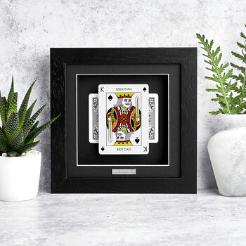 Best Dad Personalised King Playing Card Gift Frame, 6 of 12