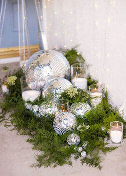 Mirror Disco Ball Hanging Decor 5cm/10cm/15cm/20cm/30cm/Silver, 4 of 12