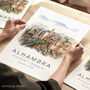Granada Travel Poster Of Alhambra, thumbnail 1 of 7