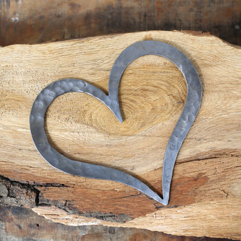 11th Anniversary Personalised Steel Heart Sculpture, 10 of 11