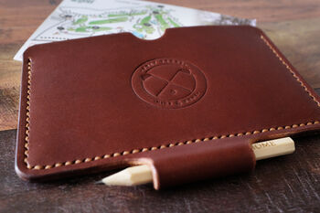 Leather Golf Score Sleeve, 7 of 12