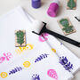 Block Printing Diy Textile Stamp Kit Gift For Teacher, thumbnail 2 of 8