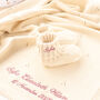 Personalised Baby Cardigan With Script Name And Booties, thumbnail 4 of 12