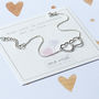 Entwined Sterling Silver Love Hearts Bracelet, thumbnail 2 of 8