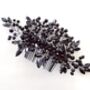 Black Crystal Decorative Hair Comb, thumbnail 1 of 5